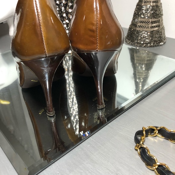 ALDO Brown Pointed Toe Heels Women’s Shoes - Picture 5 of 8